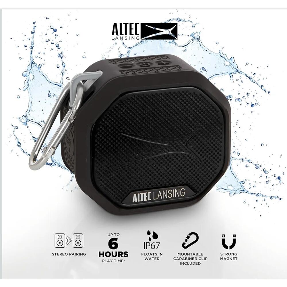 Black Portable Bluetooth Speaker